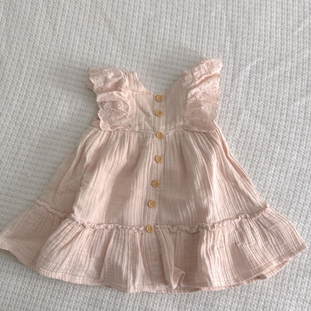 Rachel Ashwell muslin baby dress